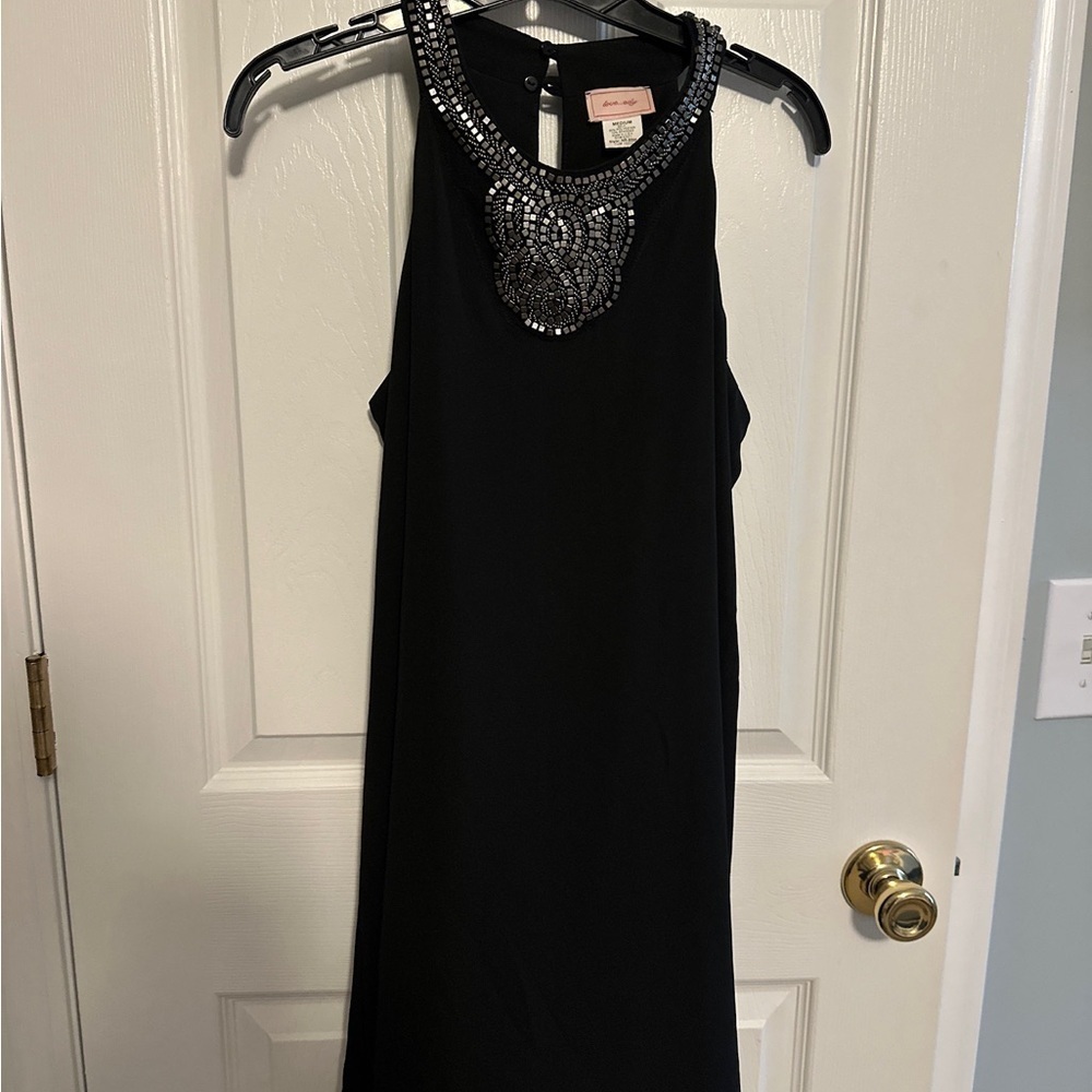 Love...ady Black Halter Sheath Dress